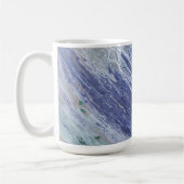 Ocean Blue Water Abstraite Art Mug Cup (Gauche)