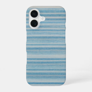 Ocean Blue Watercolor Stripe Phone Case iPhone 16 Hoesje
