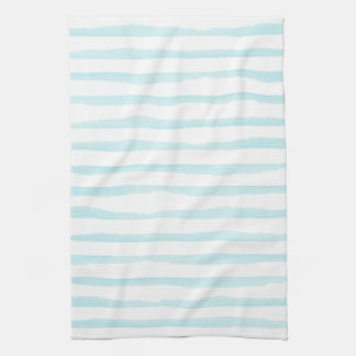 Ocean blue waterverf stripe Kitchen Towelen Theedoek