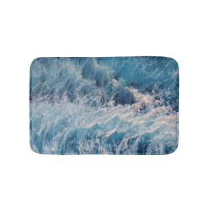Ocean Blue Waves Badmat