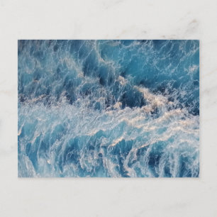 Ocean Blue Waves Briefkaart