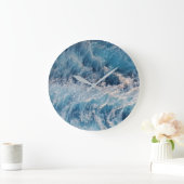 Ocean Blue Waves Grote Klok (Huis)