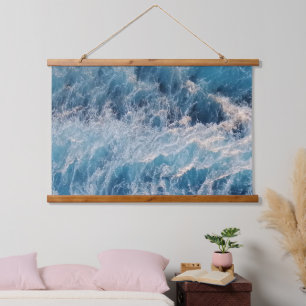 Ocean Blue Waves Hangend Wandkleed