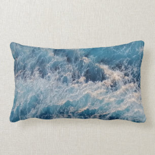 Ocean Blue Waves Kussen