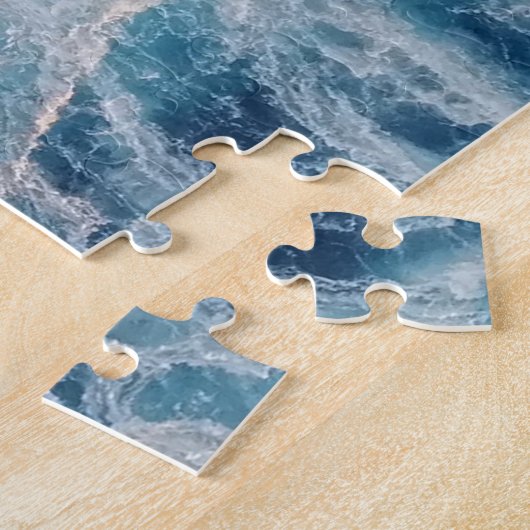 Ocean Blue Waves Legpuzzel (Zijkant)