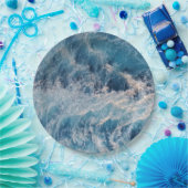 Ocean Blue Waves Papieren Bordje (Feest)
