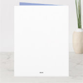 Ocean Blue Waves Pastor Waardering Bedankkaart (Achterkant)