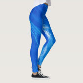 Ocean Blue Waves Summer Time Leggings (Rechts)