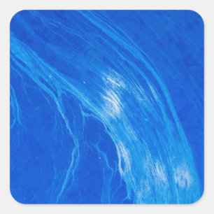 Ocean Blue Waves Summer Time Vierkante Sticker