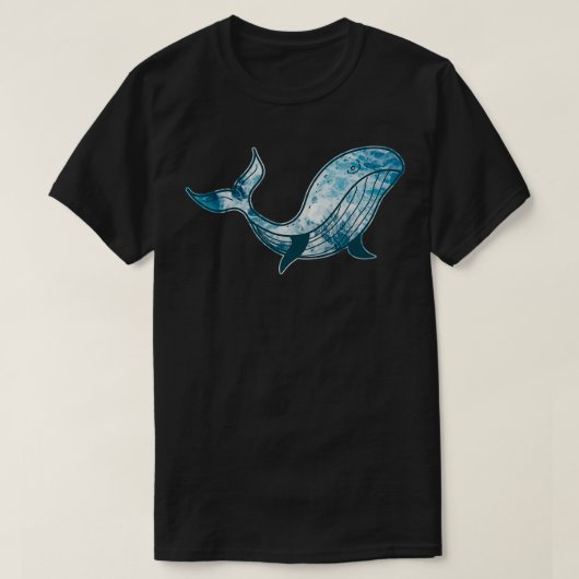 Ocean Blue Whale T-shirt (Design voorkant)