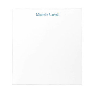 Ocean Blue & White Professional Uniek Klassiek Notitieblok