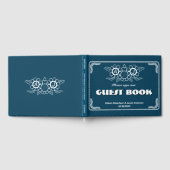 Ocean Blue & White Wedding Gastenboek (Volledig)