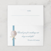 Ocean Blue Zeester en Zanddollar (Buitenkant ongevouwen)