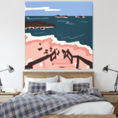 Ocean Blues Canvas Afdruk (Insitu (Slaapkamer))