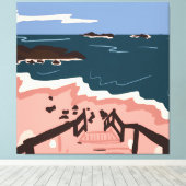 Ocean Blues Canvas Afdruk (Insitu (Houten vloer))