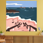 Ocean Blues Canvas Afdruk (Insitu (Woonkamer))