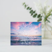 Ocean Boho Mandala | Carte postale (Debout devant)