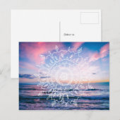 Ocean Boho Mandala | Carte postale (Devant / Derrière)