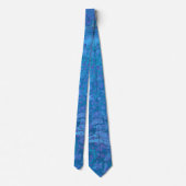 Ocean Breeze 2 Bleu doux Cravate Abstraite (Dos)