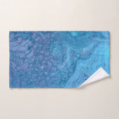 Ocean Breeze 3 Blue Purple Abstract Bath Towel Set (Serviette à main)