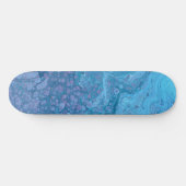 Ocean Breeze 3 Soft Blue Abstract Skateboard Deck (Horz)