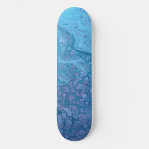 Ocean Breeze 3 Zachte Blauwe Abstract Skatebord De Skateboard