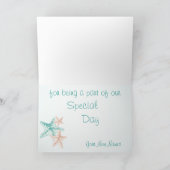 Ocean Breeze Beach Bruiloft Bedankt (Binnen)