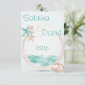 Ocean Breeze Beach Wedding RSVP (Debout devant)