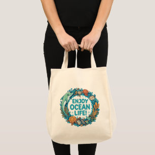 Ocean Breeze Grocery Canvas tas: Winkel met Stijl! Tote Bag