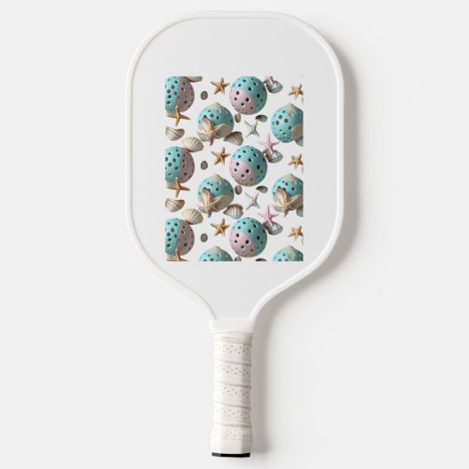 Ocean Breeze Pickleball – Schattige Surf & Zeesche Pickleball Paddle (Achterkant)