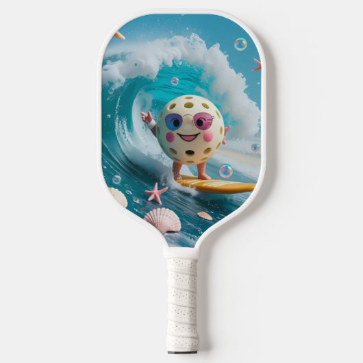 Ocean Breeze Pickleball – Schattige Surf & Zeesche Pickleball Paddle (Voorkant)