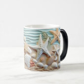 Ocean Breeze Seashell Mok (Voorkant rechts)