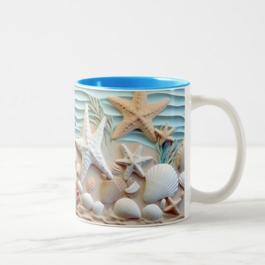 Ocean Breeze Seashell Mok (Rechts)
