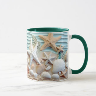 Ocean Breeze Seashell Mok