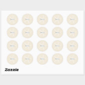 Ocean Breeze-thema Ronde Sticker (Vel)