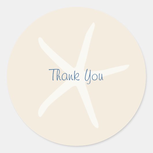 Ocean Breeze-thema Ronde Sticker (Voorkant)