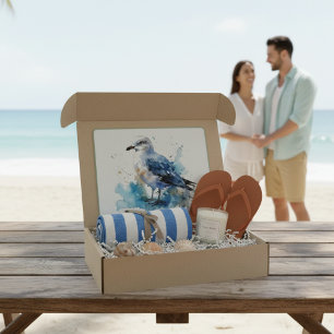 Ocean Breeze: Waterverf Zeemeeuw Snijplank