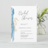 Ocean Bridal Shower Uitnodiging (Staand voorkant)