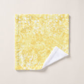 Ocean Bubbles & Courant Jaune Serviette Ensemble (Gant de toilette)