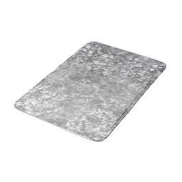 Ocean Bubbles & Currents Grey Bath Mat