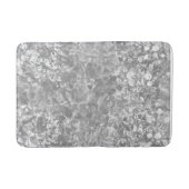 Ocean Bubbles & Currents Grey Bath Mat (Voorkant)