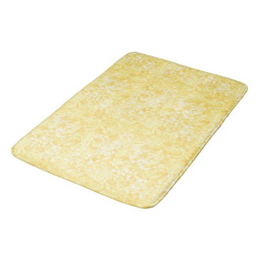 Ocean Bubbles & Currents Yellow Bath Mat (Gekanteld)