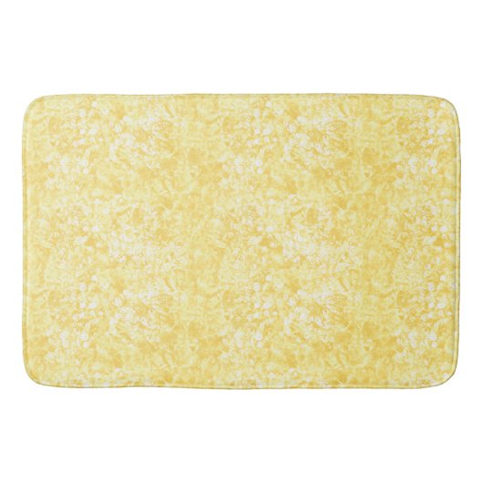 Ocean Bubbles & Currents Yellow Bath Mat (Voorkant)