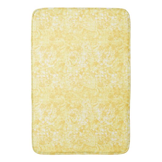 Ocean Bubbles & Currents Yellow Bath Mat (Voorkant Verticaal)