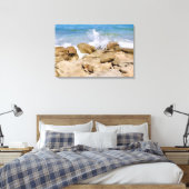 Ocean Canvas wall decor Rocky beach (Insitu (Slaapkamer))