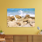 Ocean Canvas wall decor Rocky beach Afdruk (Insitu (Woonkamer))
