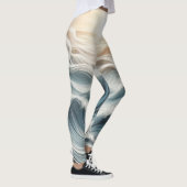 Ocean Chaos Sunset Yoga Leggings (Rechts)