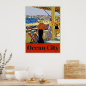  Ocean City, bewerken van tekst, Poster (Keuken)