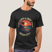 Ocean City Funny Beach Gezegden T-shirt (Voorkant)