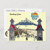 Ocean City Herinneringen: Briefkaart (Voorkant / Achterkant)
